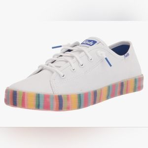 KEDS Slip On Sneaker Seasonal. WHITE 11M BIG KiDS
